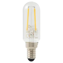 Ampoule LED à filament T25 E14 250lm 1.8W = 25W Ø2.5cm Diall blanc chaud