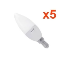 Ampoule LED - SILUMEN - E14 8W 220V C37 - Blanc Froid 6000K - 8000K - Intérieur