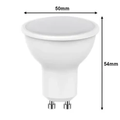 Ampoule LED - SILUMEN - GU10 7W - Blanc Chaud - Compatible Variateur