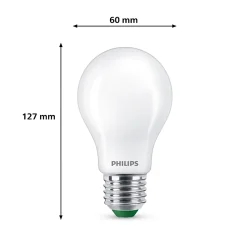 Ampoule LED A60 E27 1535lm=100W blanc froid Philips ⌀6 cm dépoli