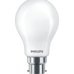 Ampoule LED B22 A60 dépoli 806lm 7W = 60W IP20 blanc chaud Philips