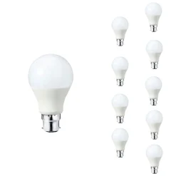 Ampoule LED B22 9W 220V A60 180 degrés (Pack de 10) - Blanc Chaud 2300K - 3500K - SILAMP