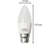 Ampoule LED B22 6W 220V C37 180 degrés (Pack de 10) - Blanc Froid 6000K - 8000K - SILAMP
