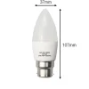 Ampoule LED B22 6W 220V C37 180 (Pack de 10) - SILUMEN - Blanc neutre - 4200k - 5500k