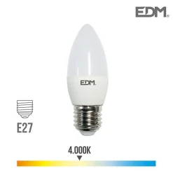 Ampoule LED bougie - EDM - 5W 400 lm 4000k - lumière du jour