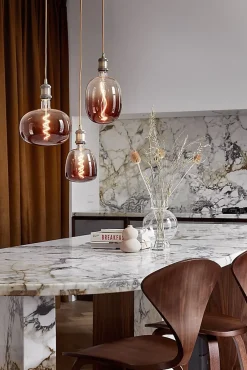 Ampoule LED Colors Avesta marron dimmable E27 Allongée ⌀17cm 130lm 5W blanc chaud Calex