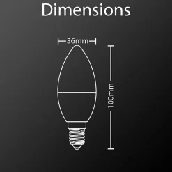 Ampoule LED connectée KOZii, éclairage multi-blancs (2700 à 6500 kelvins), flamme, culot E14, conso. 6W, , 400 LM, angle 180