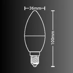 Ampoule LED connectée KOZii, éclairage multi-blancs (2700 à 6500 kelvins), flamme, culot E14, conso. 6W, , 400 LM, angle 180