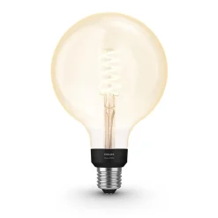 Ampoule LED connectée Philips Hue ronde IP20 E27 550lm 7W blanc chaud
