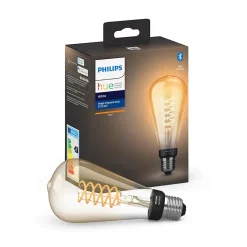 Ampoule LED connectée Philips Hue oblong IP20 E27 550lm 7W blanc chaud