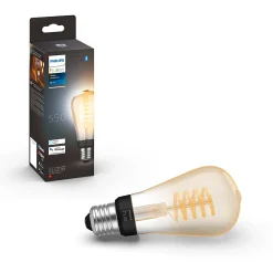 Ampoule LED connectée Philips Hue oblong IP20 E27 550lm 7W blanc