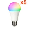 Ampoule LED Connectée WiFi E27 9W RGBW A60 (Pack de 5) - SILAMP