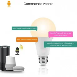 Ampoule LED Connectée WiFi E27 9W RGBW A60 (Pack de 5) - SILAMP