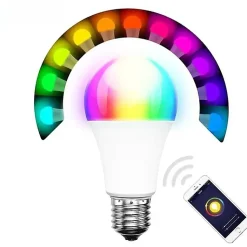 Ampoule LED Connectée Wifi E27 8.5W RGBW A60 - SILAMP