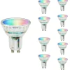 Ampoule LED Connectée Wifi GU10 4.5W RGBW (Pack de 10) - SILAMP