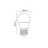 Ampoule LED Connectée WiFi E27 4.5W G45 RGBW (Lot de 5) - SILAMP