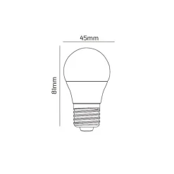 Ampoule LED Connectée WiFi E27 4.5W G45 RGBW (Lot de 5) - SILAMP