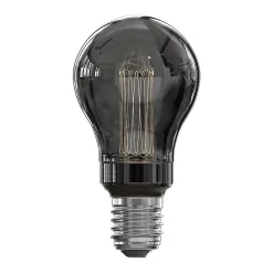 Ampoule LED Crown Glassfiber noir dimmable E27 A60 ⌀ 6cm 40lm 3,5W blanc chaud Calex
