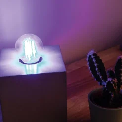 Ampoule LED déco filament - Bleu 3W E27 sphérique - Elexity