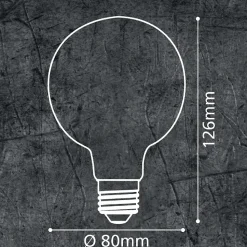 Ampoule LED décorative ambré E27 806lm blanc chaud 8W Eglo