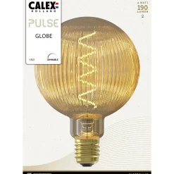 Ampoule LED décorative E27 190lm blanc extra chaud dimmable 4W Calex