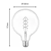 Ampoule LED décorative E27 806lm blanc chaud 8W Eglo