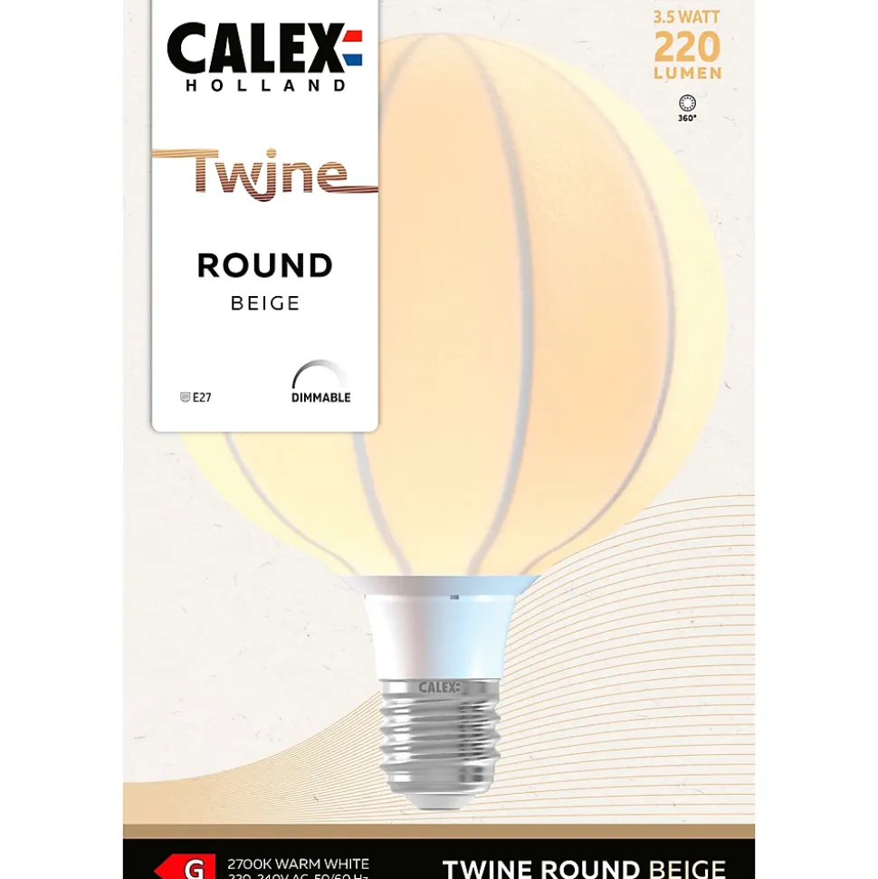 Ampoule LED décorative E27 220lm blanc chaud dimmable 3,5W Calex