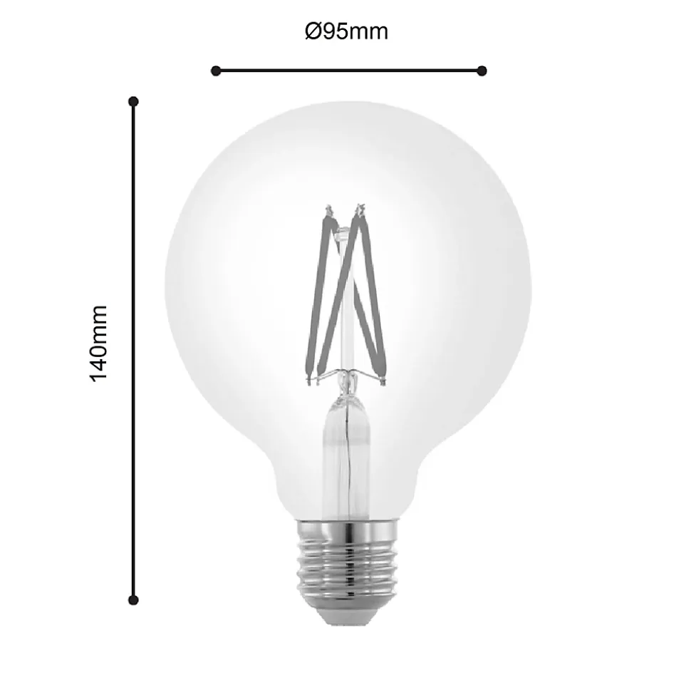 Ampoule LED décorative E27 1521lm blanc neutre 7.2W Eglo