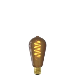 Ampoule LED décorative marron E27 ST64 100lm blanc chaud 4W Calex