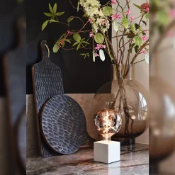 Ampoule LED décorative XXL Neo verre gris titane dimmable E27 4W 80lm Calex