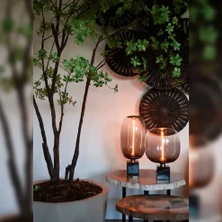 Ampoule LED décorative XXL Magneto Beo filament flexible verre gris dimmable E27 4W 70lm Calex