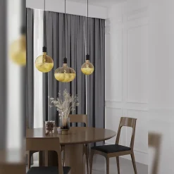 Ampoule LED décorative XXL Kalmar verre doré craquelé dimmable E27 4W 100lm Calex