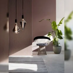 Ampoule LED décorative XXL Vienna verre gris titane dimmable E27 6W 80lm Calex