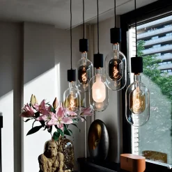 Ampoule LED décorative XXL Sundsvall verre gris titane dimmable E27 3W 100lm Calex