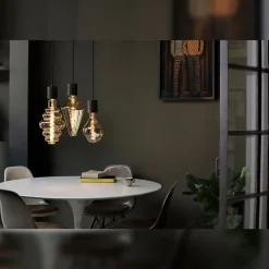 Ampoule LED décorative XXL Vienna verre gris doré dimmable E27 4W 320lm Calex