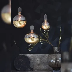 Ampoule LED décorative XXL boden verre doré craquelé dimmable E27 4W 100lm Calex