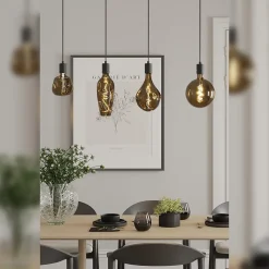 Ampoule LED décorative XXL Barcelona verre marron dimmable E27 4W 80lm Calex