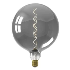Ampoule LED décorative XXL Kalmar verre gris titane dimmable E27 5W 70lm Calex