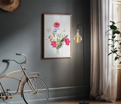 Ampoule LED DILLY MAX 5W métal et verre blanc chaud douille E27 lampe LED décorative hauteur env 30cm