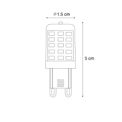Ampoule LED dimmable G9 opale 3W 250LM 3000K