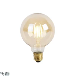 Ampoule LED dimmable 3 niveaux E27 G95 Goldline 5W 530lm 2200K