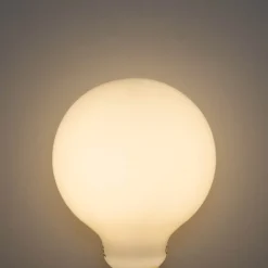 Ampoule LED E27 à intensité variable 3 niveaux, verre opale G95, 4 W, 450 lm, 3000 K