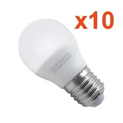 Ampoule LED E27 - Silumen - G45 - 8W - Blanc Chaud 2300K - Pack de 10