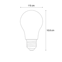 Ampoule LED E27 A60 avec détecteur crépusculaire 2,5W 250 lm 2200K