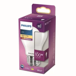 Ampoule LED E27 A60 1521lm 10.5W IP20 blanc chaud Philips