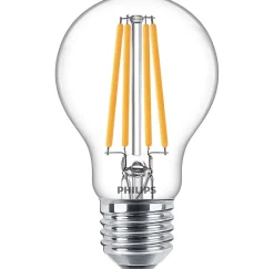 Ampoule LED E27 A60 transparent 1521lm 10.5W IP20 blanc froid Philips