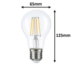 Ampoule LED E27 A70 12W Filament - Blanc Neutre 4000K - 5500K - SILAMP