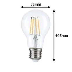 Ampoule LED E27 A70 12W Filament - Blanc Froid 6000K - 8000K - SILUMEN