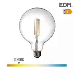 Ampoule LED E27 avec Filament 6W Globe 800lm (47W) 300 - Blanc Chaud 3200K