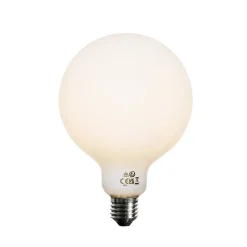 Ampoule LED E27 dimmable 3 niveaux, verre opale G125, 4W, 450lm, 3000K